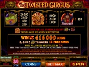 бонусная игра на The Twisted Circus