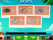 Бонус символы игрового автомата Beach NetEnt 